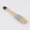Amazon's best-selling oval-shaped head wooden handle pig bristle barbecue paint small brush, car edge detail brush manufacturer details Picture